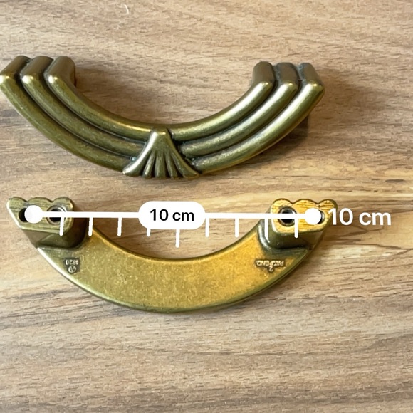 Vintage Art Deco Drawer Pulls / Handles (Amerock) - Picture 4 of 7